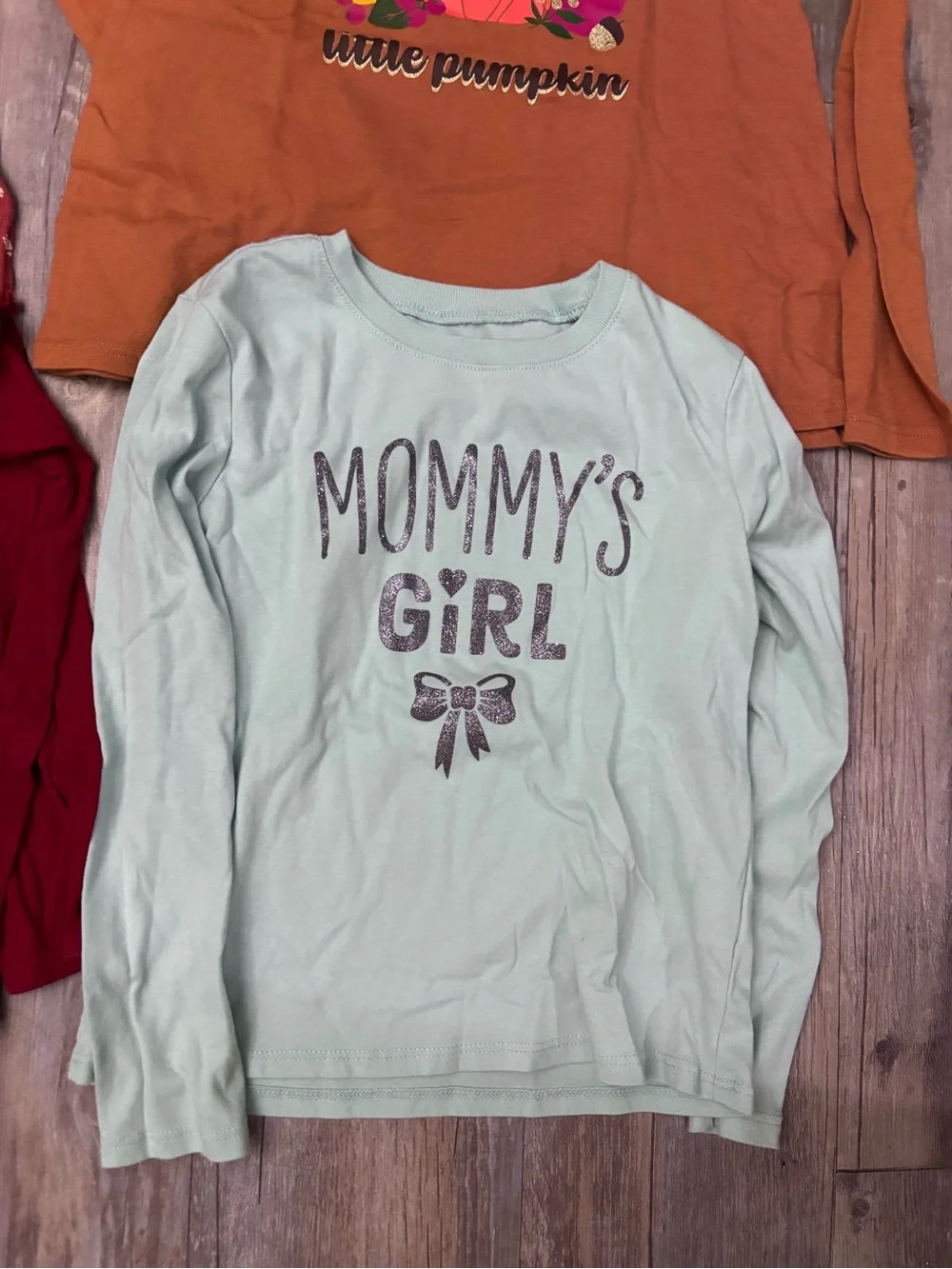 Bundle of 4  long sleeve girls shirts size 5